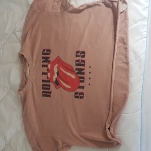 The Rolling Stones 👅 🌟 ⭐ 💫 🌠 med crop top